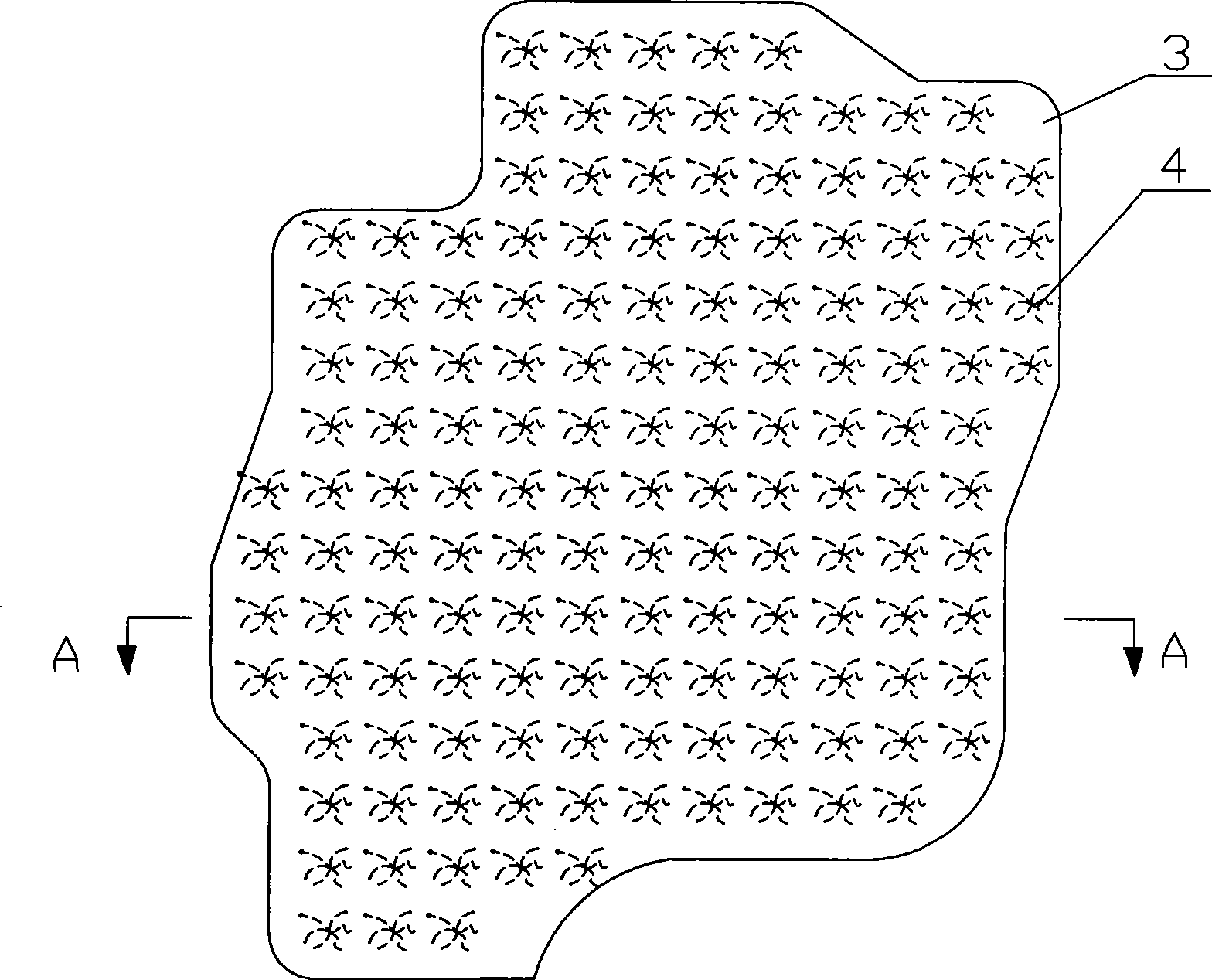 Complete fibre vehicle foot pad and method for producing the same