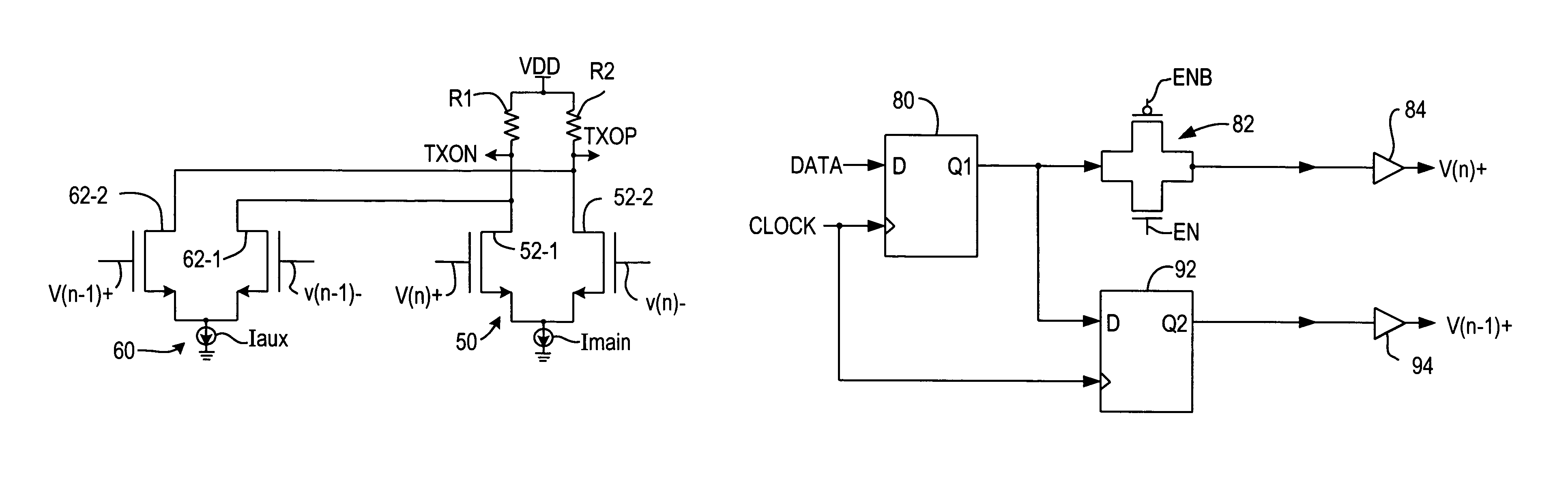 Pre-emphasis circuitry and methods