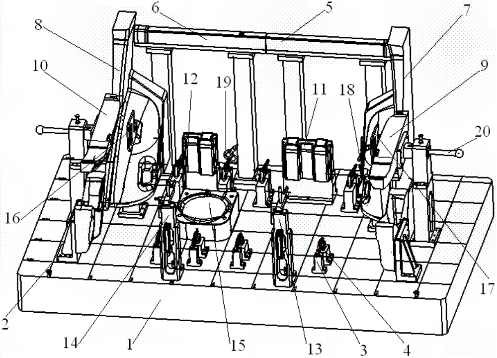 Detecting tool of automobile rear seat assembly and detecting method thereof