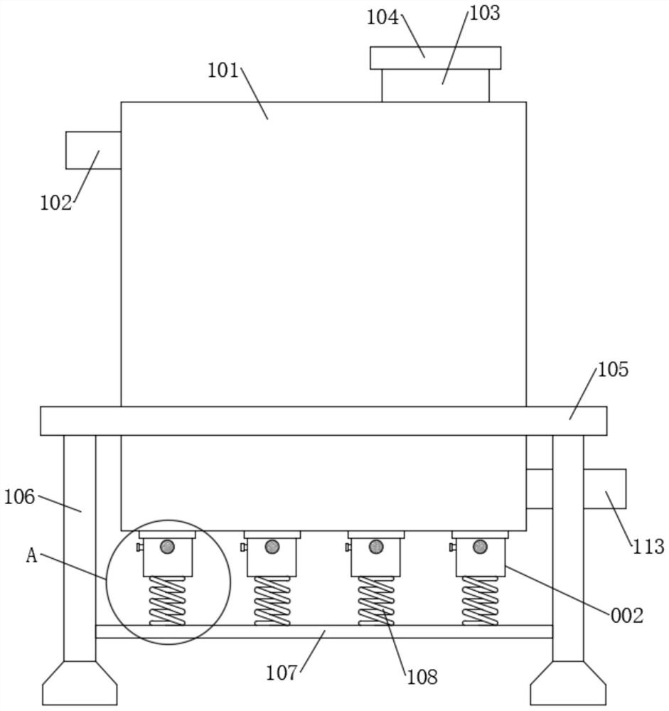 Secondary water supply water storage tank with sludge detection function