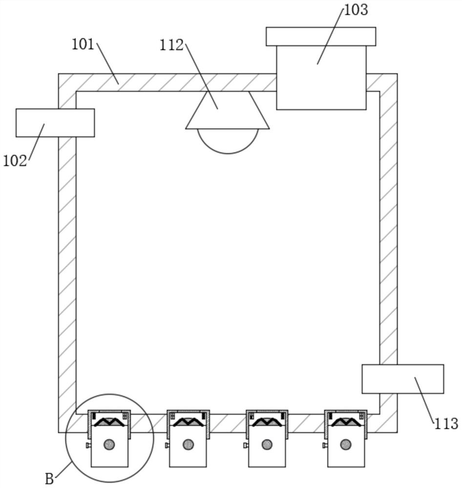 Secondary water supply water storage tank with sludge detection function