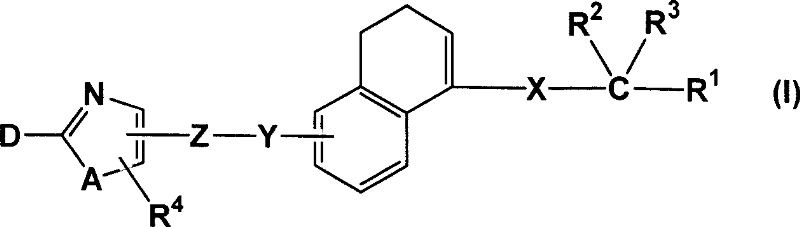 Dihydronaphthalene devivatives and drugs contanining these compounds as active ingrdeient