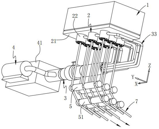 Single-layer graphene multifunctional composite fiber melt spinning equipment and process