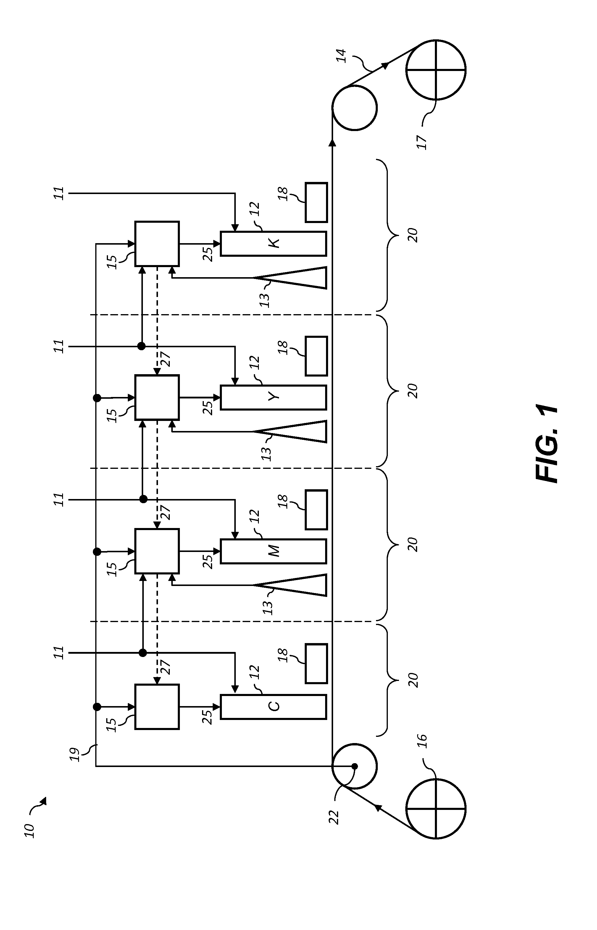 Printer with feedback correction of image displacements