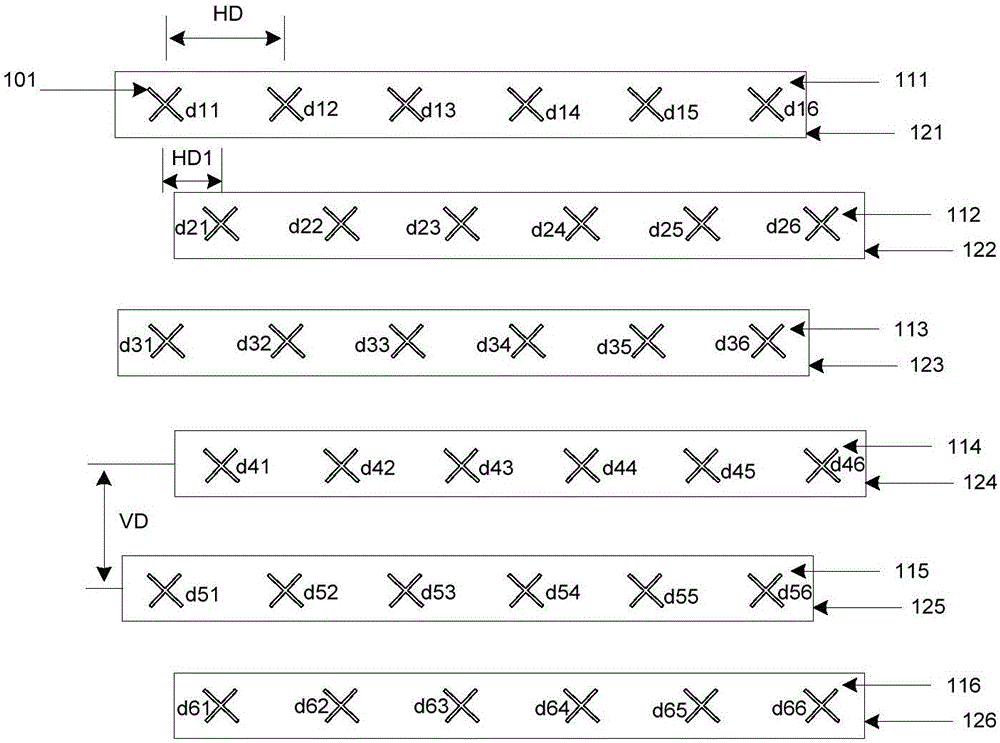 Broadband three-wave-beam array antenna