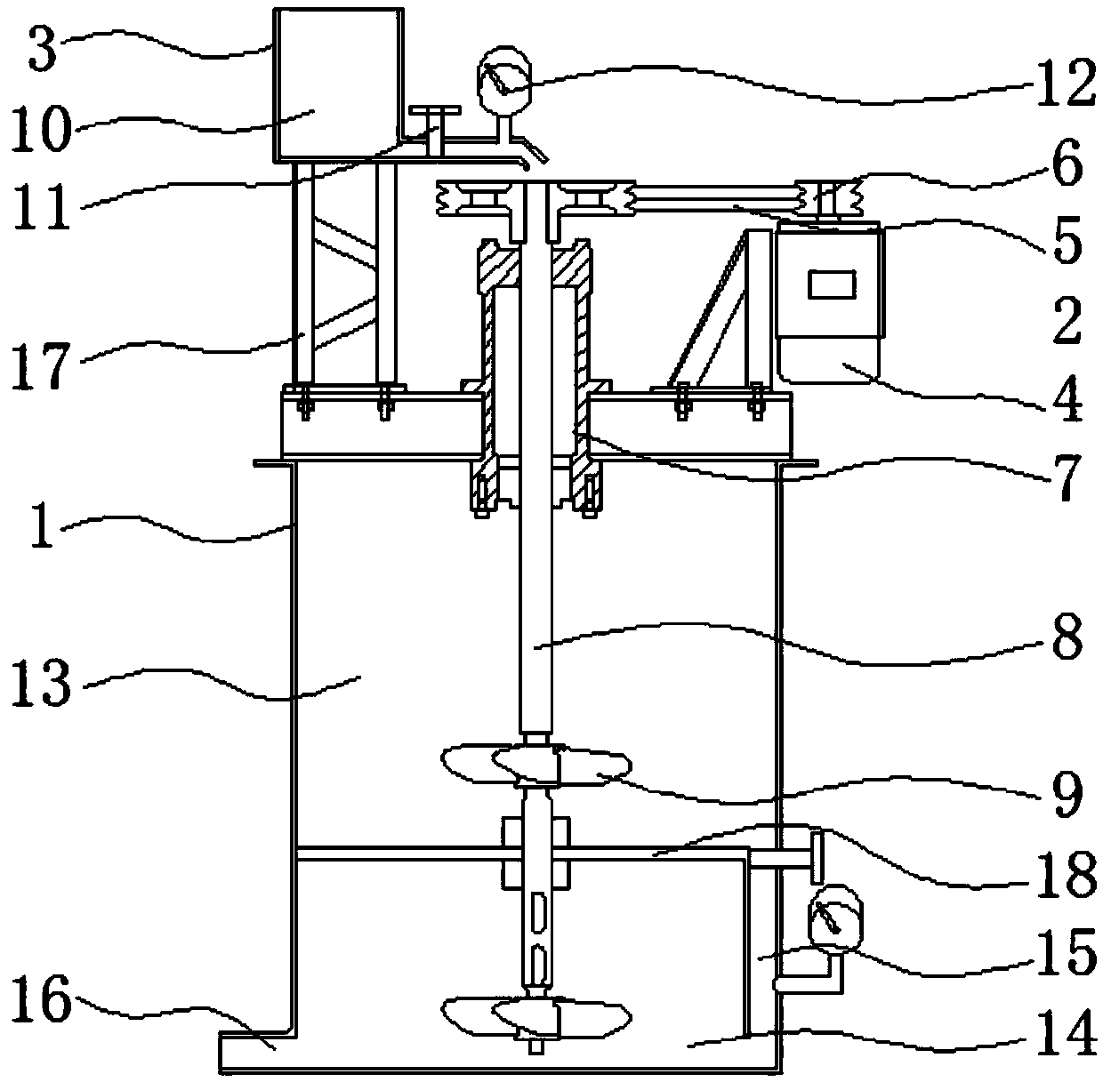 Novel agitation vat and construction method applied to fracture grouting of civil engineering