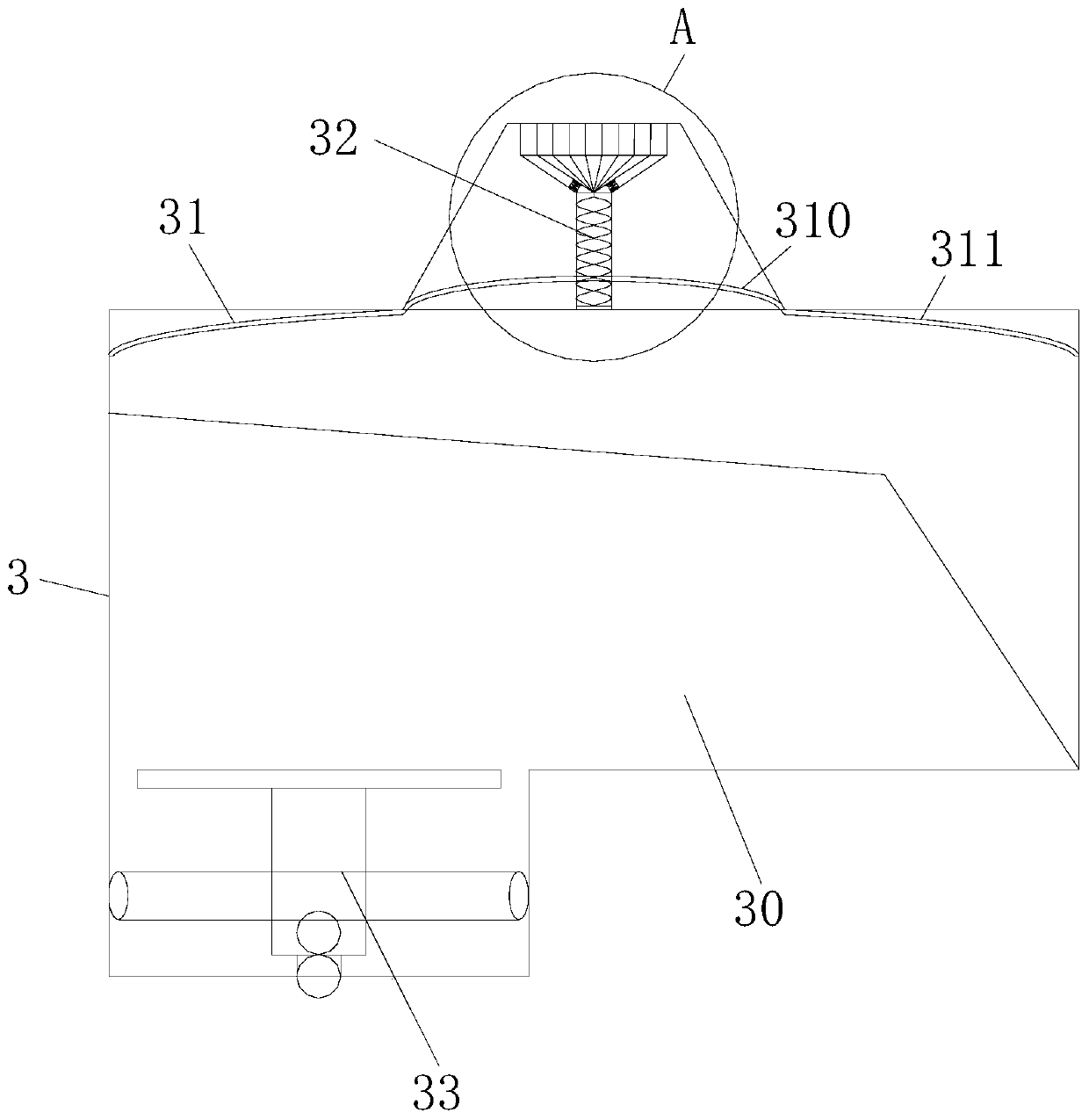 An integrated constant pressure automatic ink supply device for adding ink and discharging ink