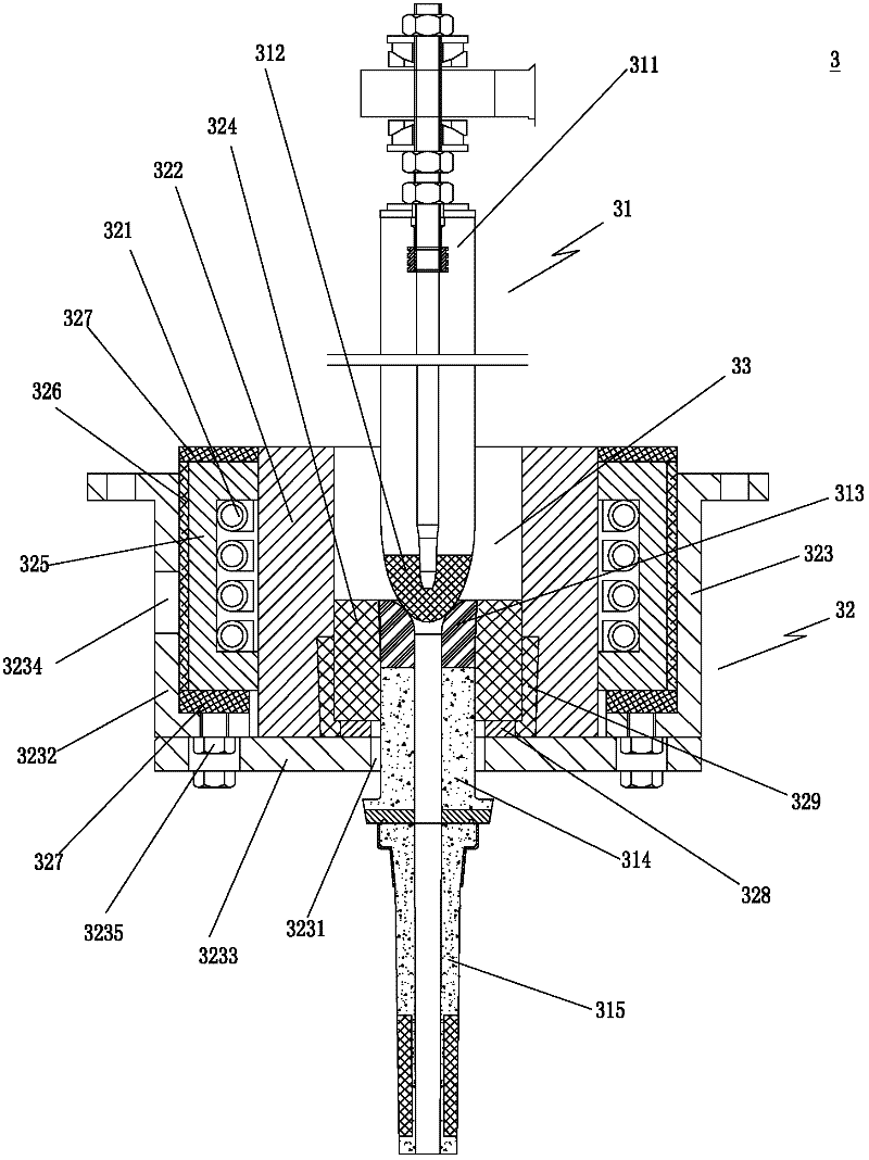 Tundish with electromagnetic heating water gaps