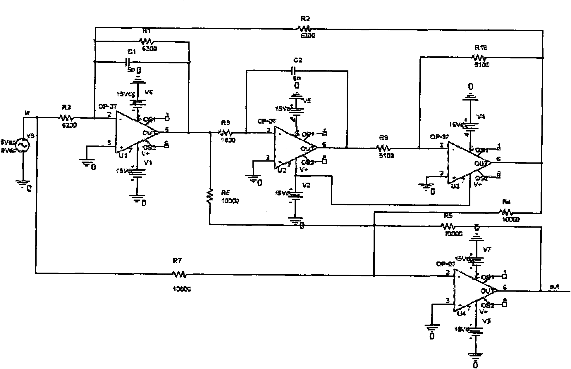 Method for realizing analogue circuit fault diagnosis based on standard deviation and skewness by neural network