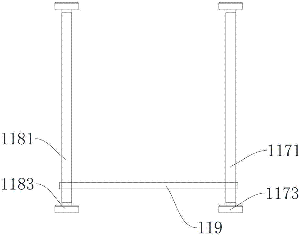 Split-type four-way shuttle bus and warehousing logistics system