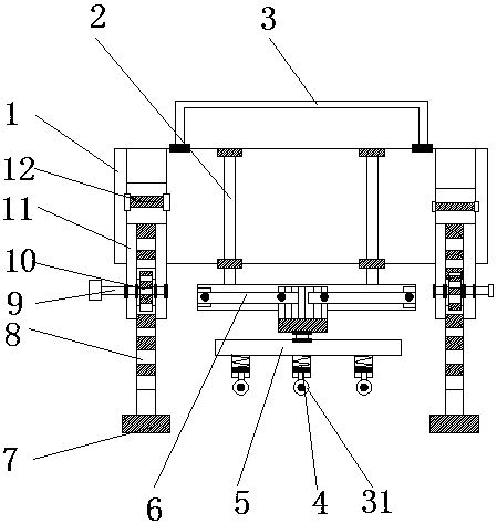 Repairing and massaging device for scalded skin