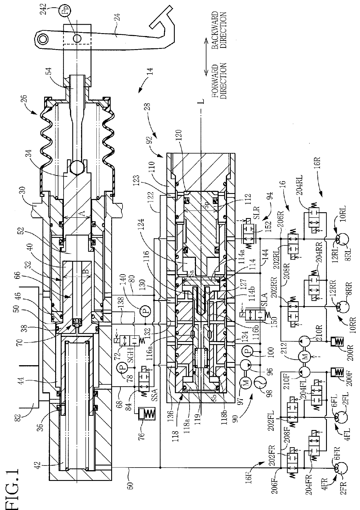 Brake-Hydraulic-Pressure Control Device