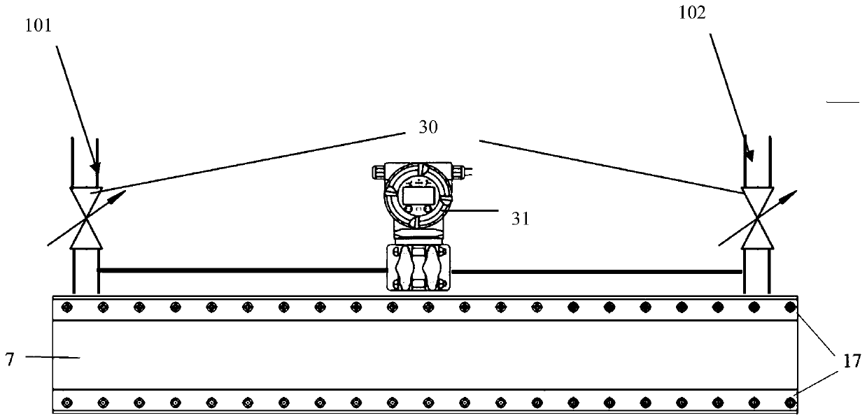 Adjustable and visual self-supporting fracturing technology study and experiment device applicable to large displacement