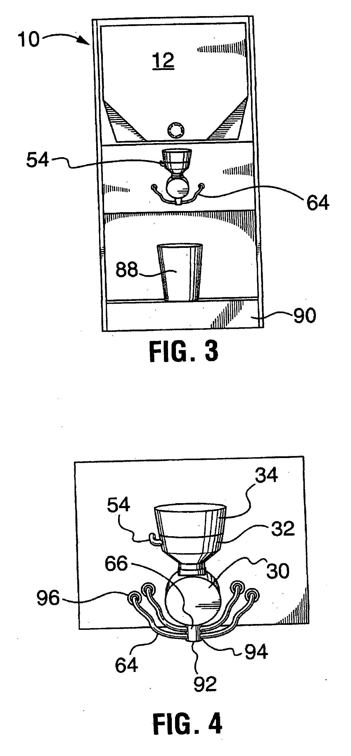 Multi-flavoured hot beverage dispenser