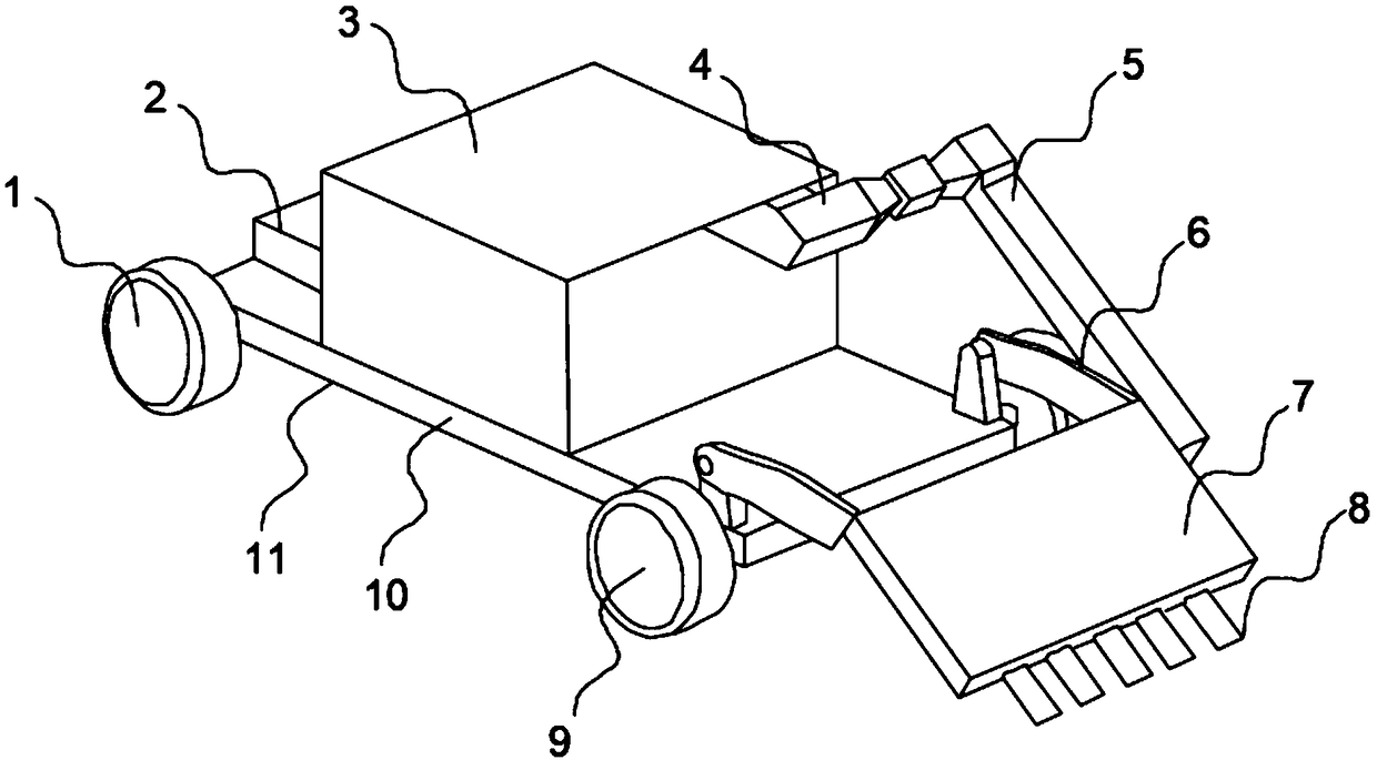 Automatic tennis ball picking device and control method thereof