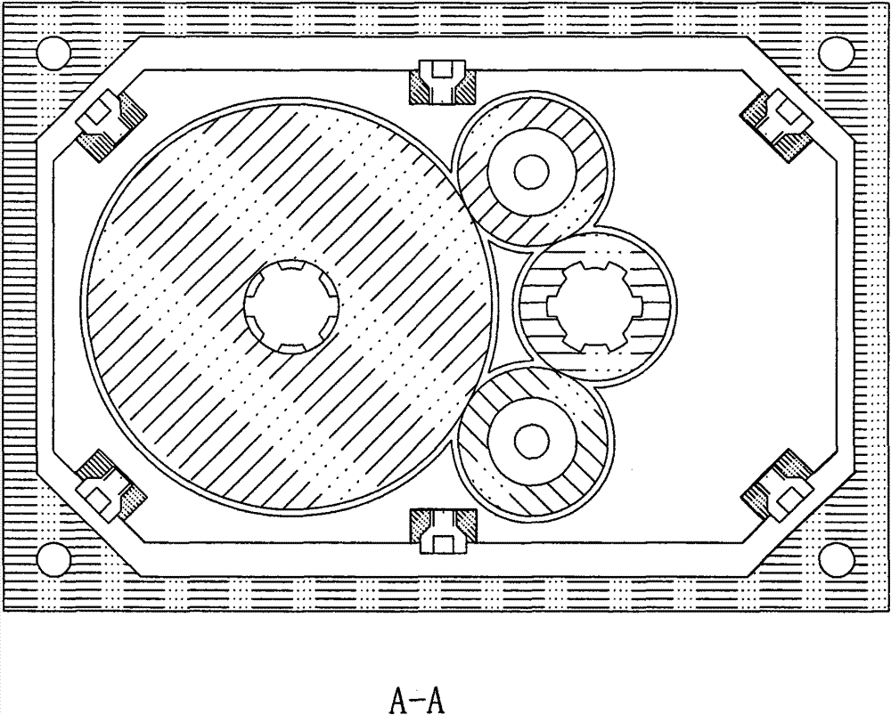 Manual/automatic gearbox for mutually floating gear