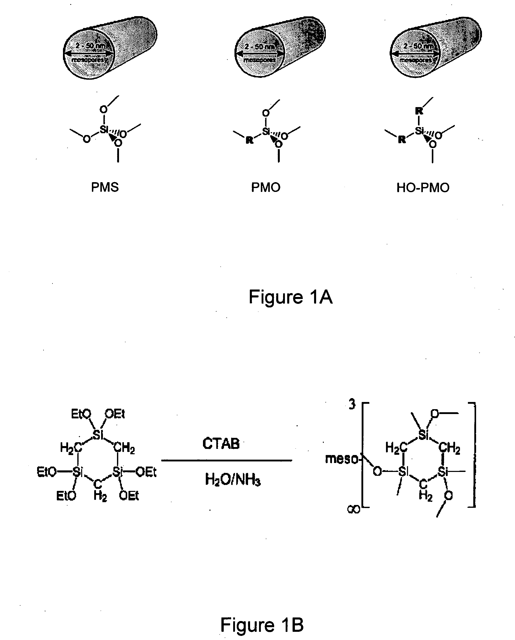 High organic group content-periodic mesoporous organosilicas (HO-PMO's)