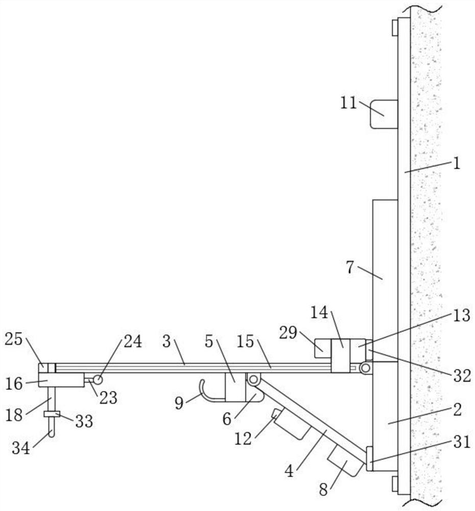 Novel on-bed folding desk for student dormitory