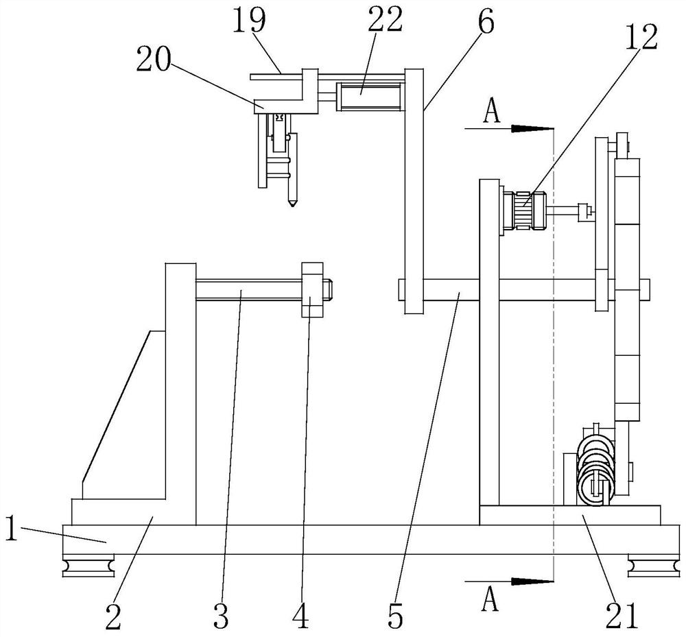 Cambered surface spraying type railway vehicle brake disc cambered surface repairing machine