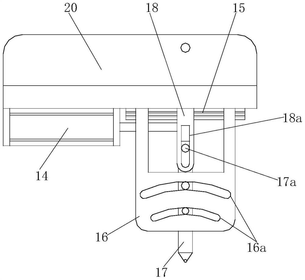 Cambered surface spraying type railway vehicle brake disc cambered surface repairing machine