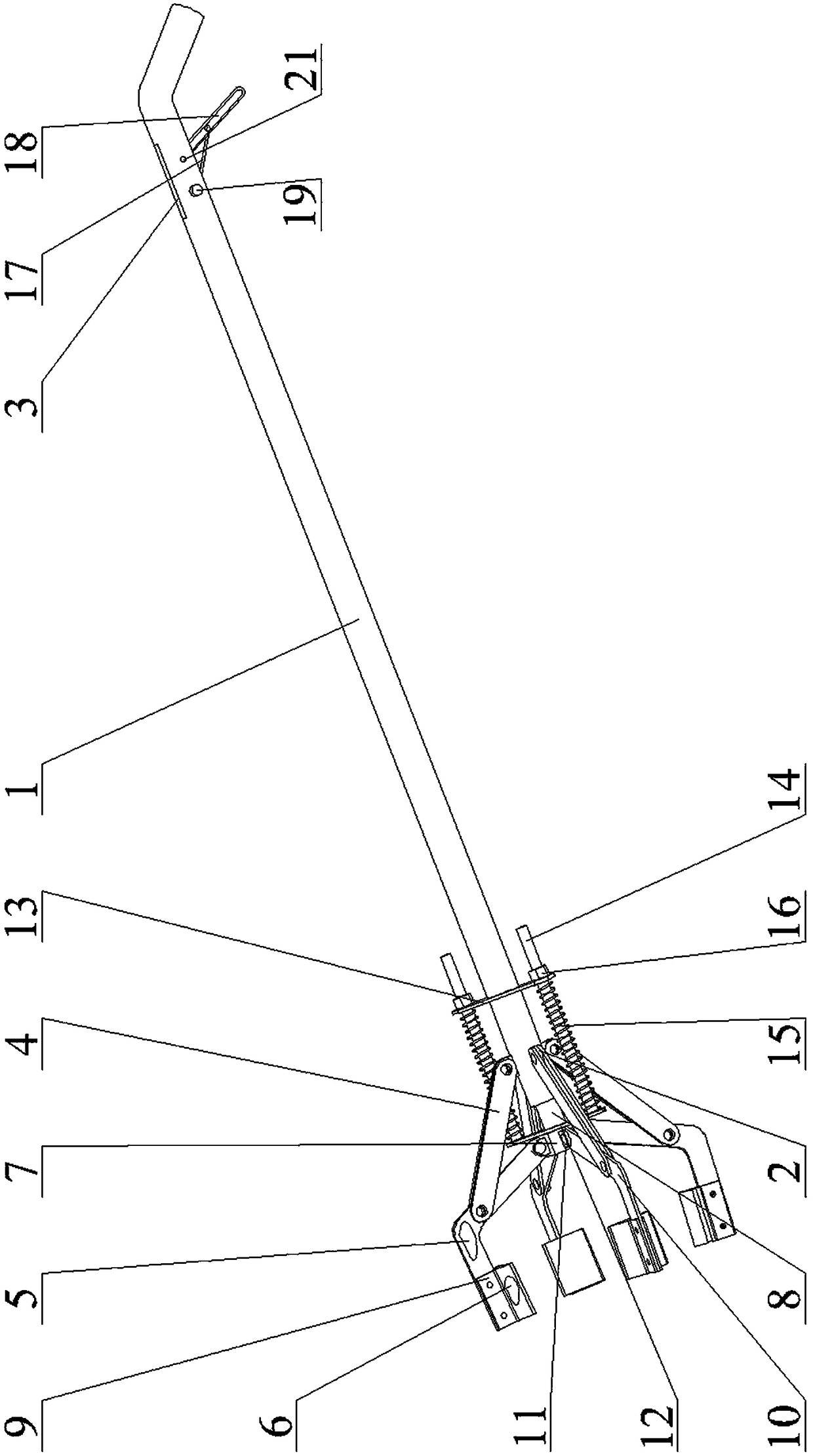 Loss-reducing pick-up mechanism for separate harvesting of tuber crops