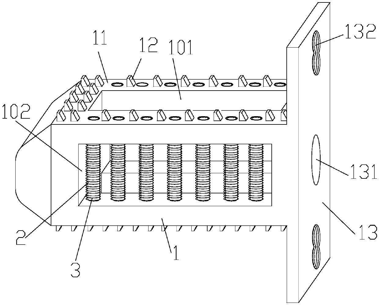 Lumbar vertebra interbody fusion cage and application thereof