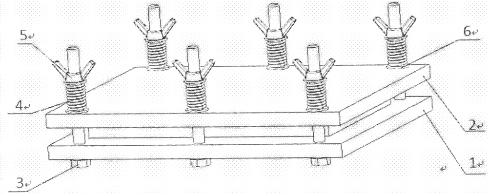 Clamping method of vacuum freeze drying water solution deacidified books and fixture device