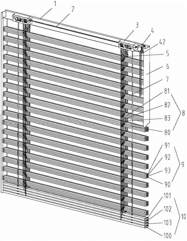 Roller system of louver pin shaft roller mechanism and incomplete gear overturning mechanism