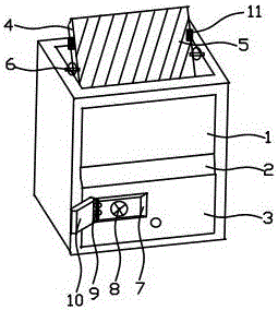 Bedside cabinet with infrared induction illumination function