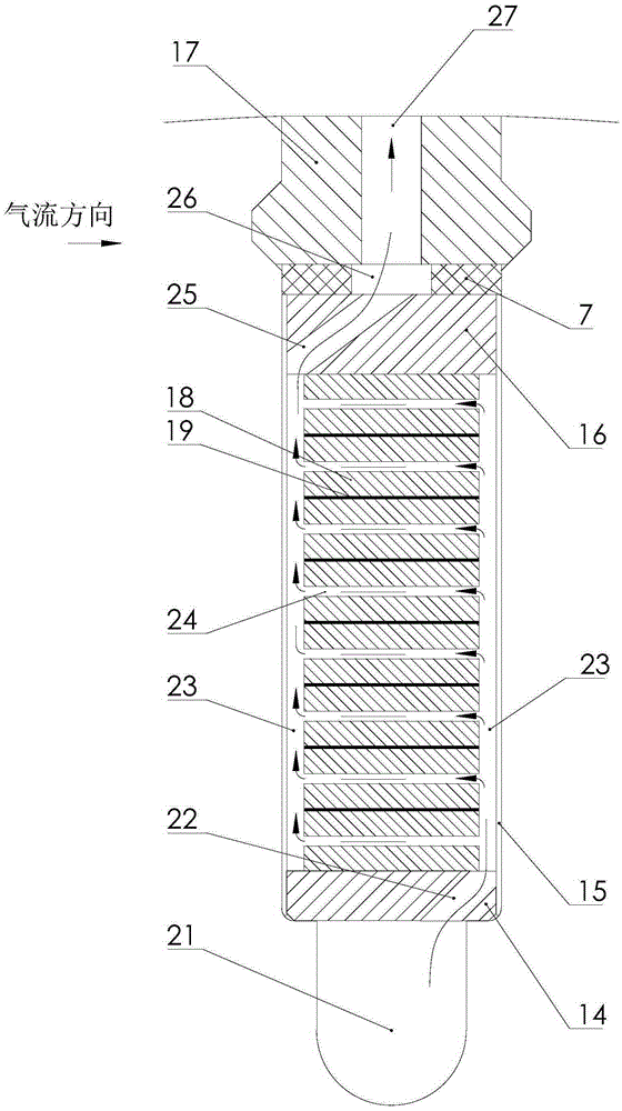 Turbine-generator rotor adopting sub-slot air supplying and transverse wind gap cooling mode