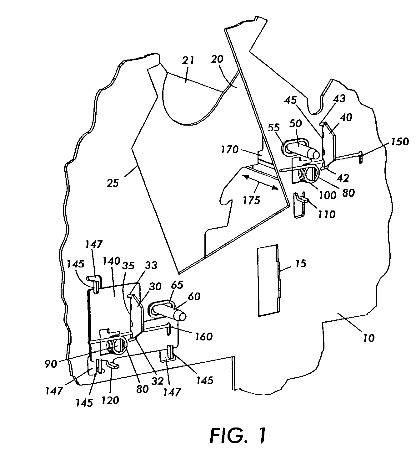 Apparatus and methods for connecting a movable subsystem to a frame