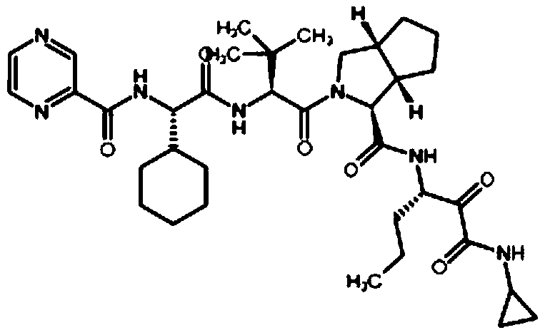 A kind of deuterated telaprevir key intermediate and preparation method thereof