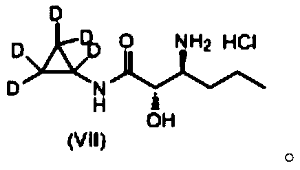 A kind of deuterated telaprevir key intermediate and preparation method thereof