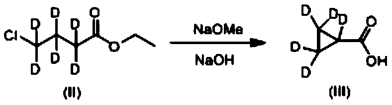 A kind of deuterated telaprevir key intermediate and preparation method thereof