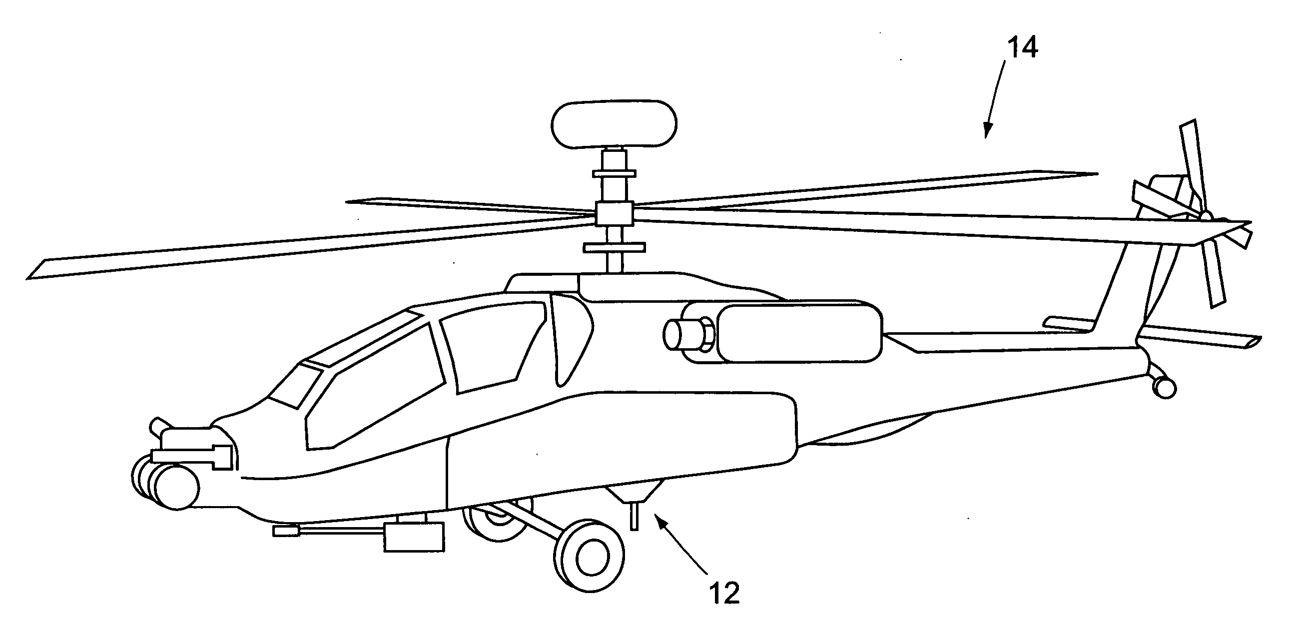 Landing assist apparatus retention strap spool