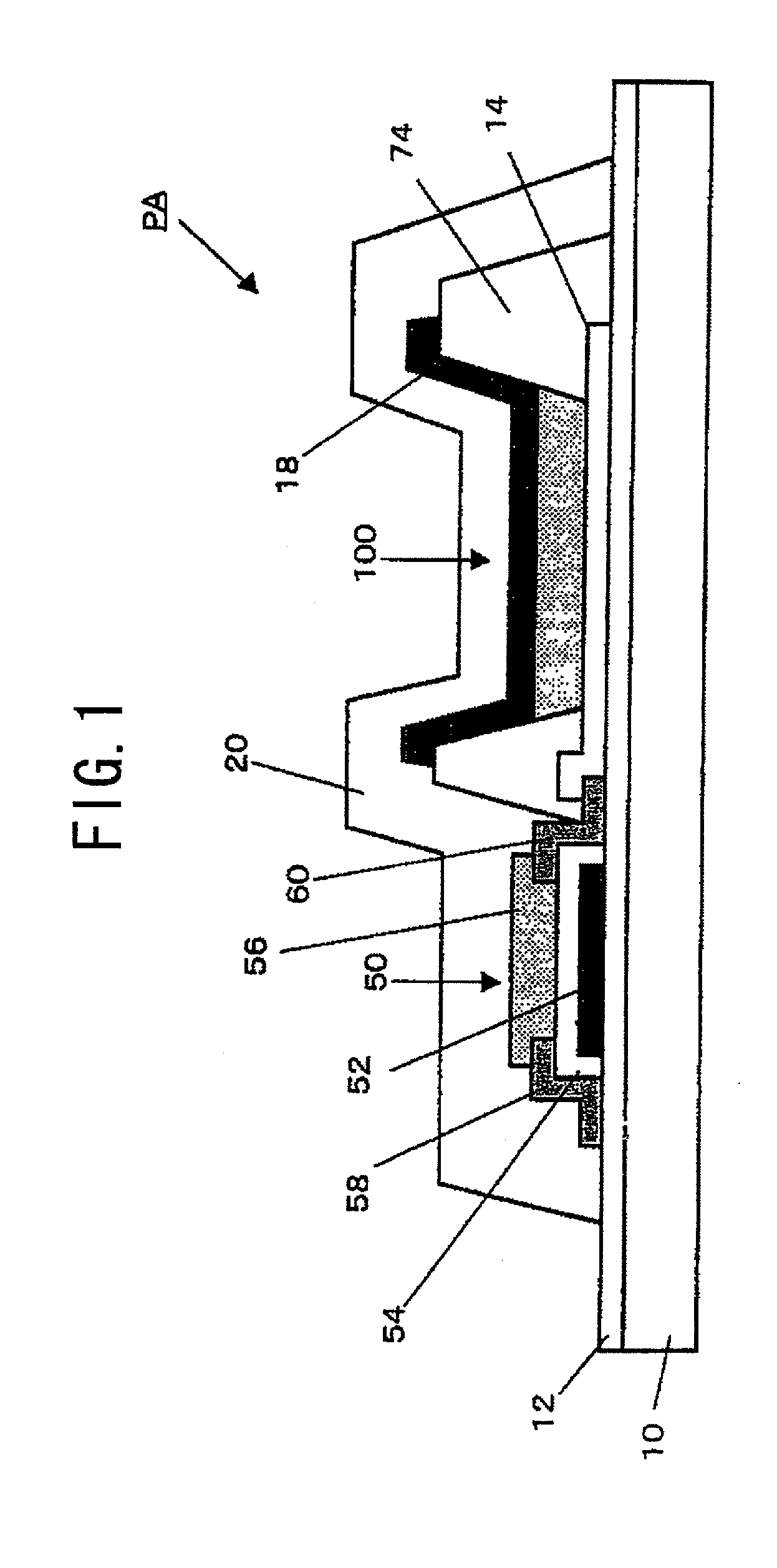 Organic el display device, method of manufacturing organic el display device, organic transistor, and method of manufacturing organic transistor