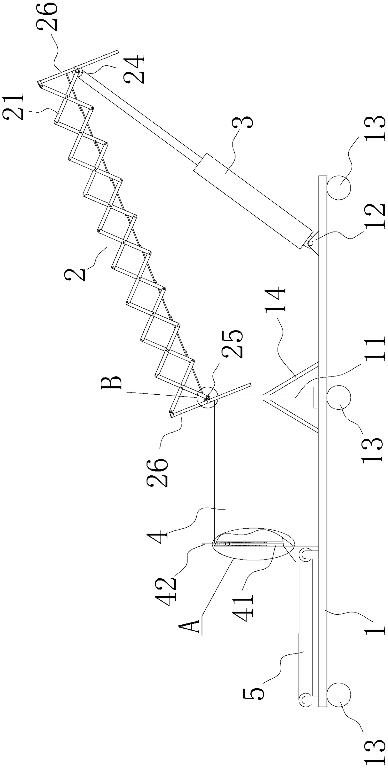 A movable and adjustable hot-forged nut blank receiving device