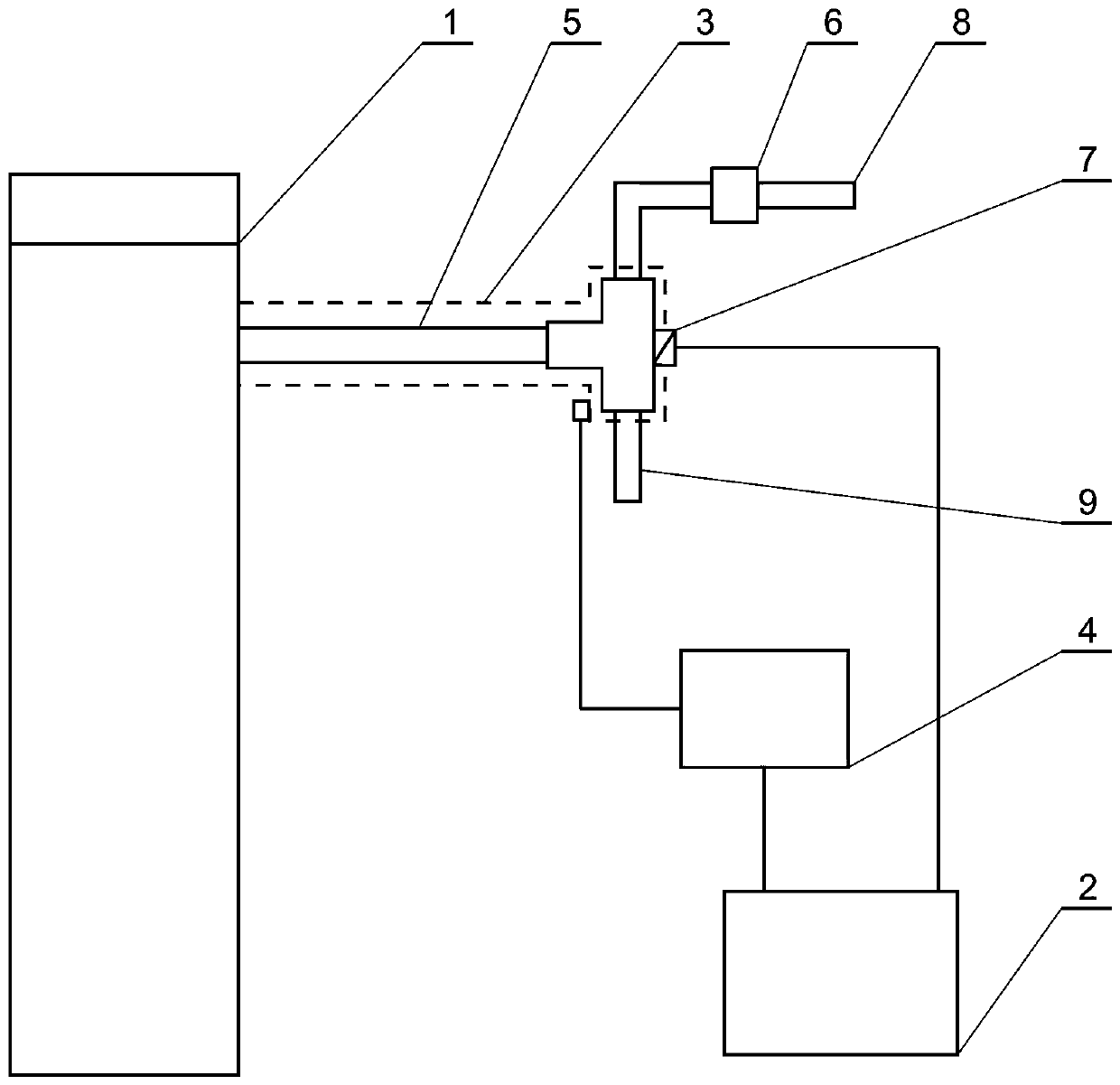 Gas chromatography sample introduction device capable of realizing self cleaning of flow distribution pipeline