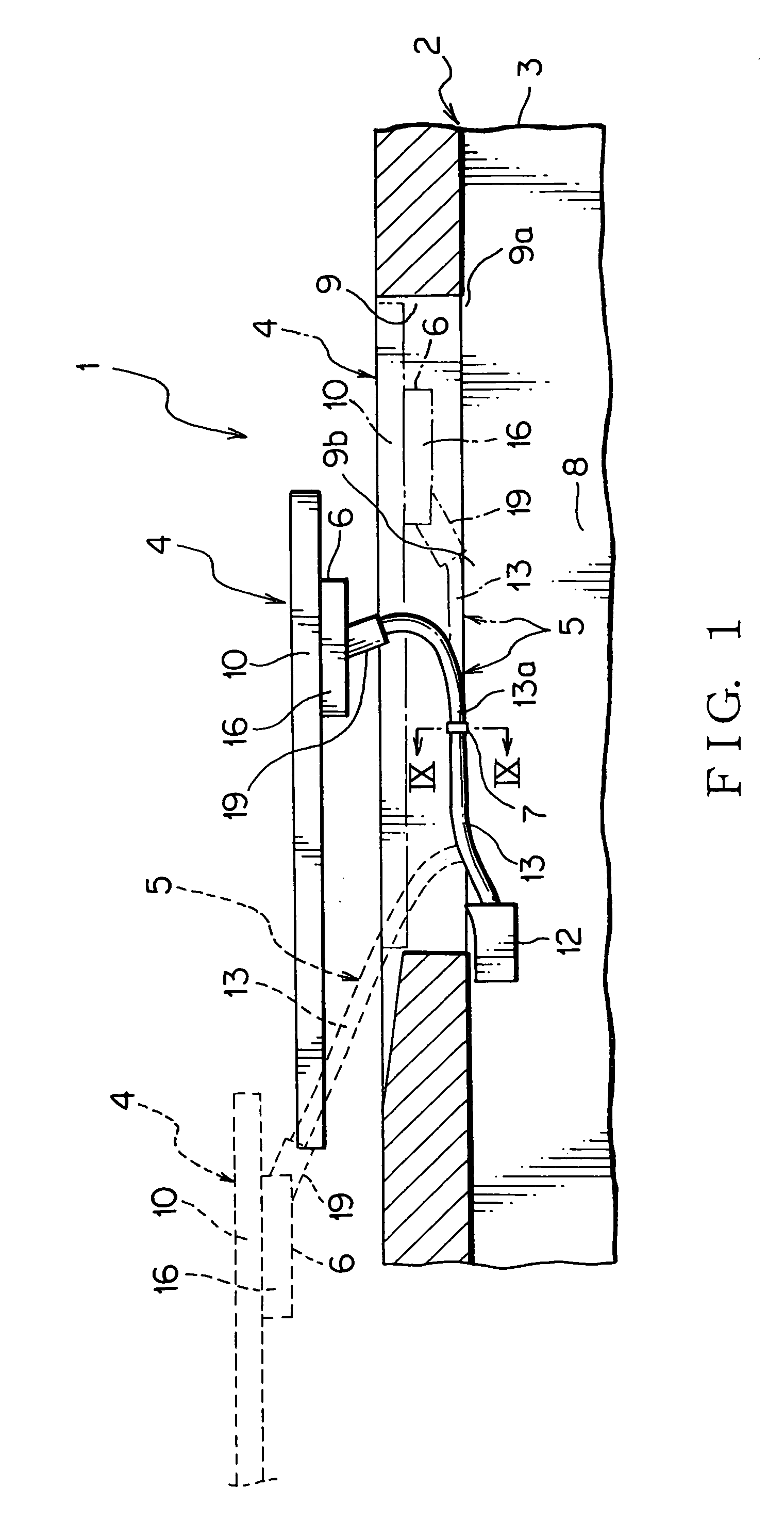 Power supply apparatus for sliding structure