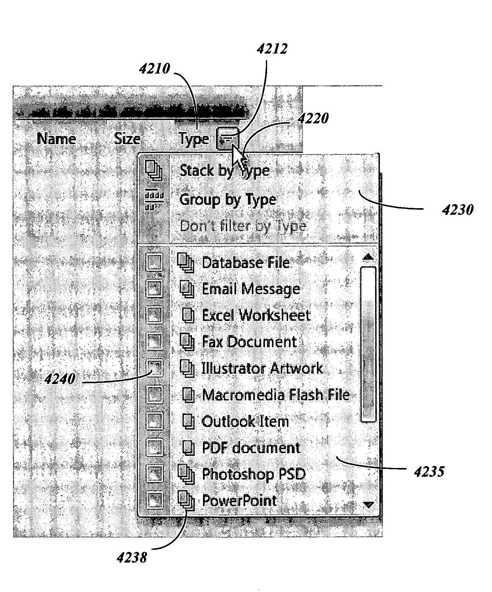 System and method for filtering and organizing items based on common elements