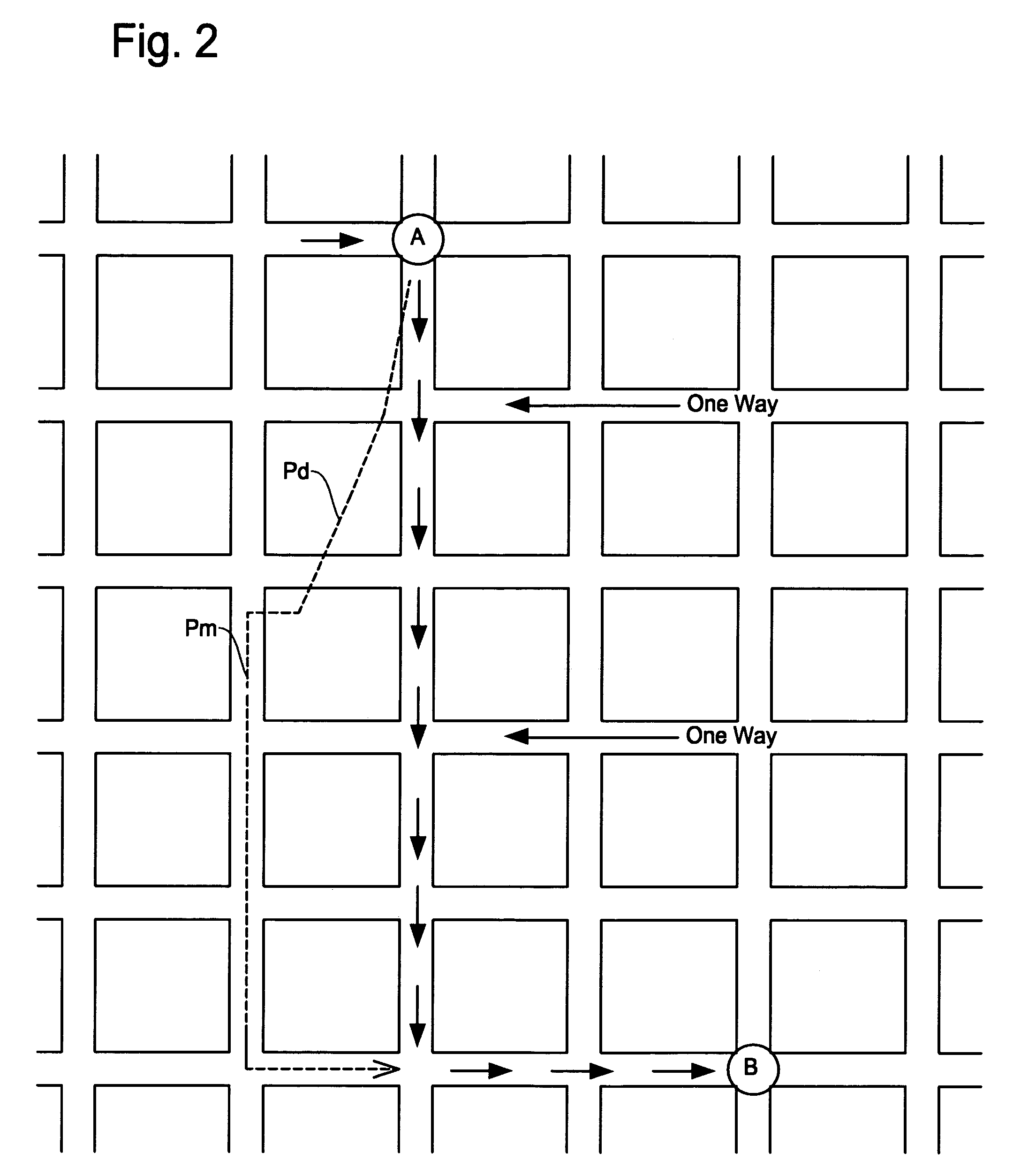 Map matching method and apparatus for navigation system