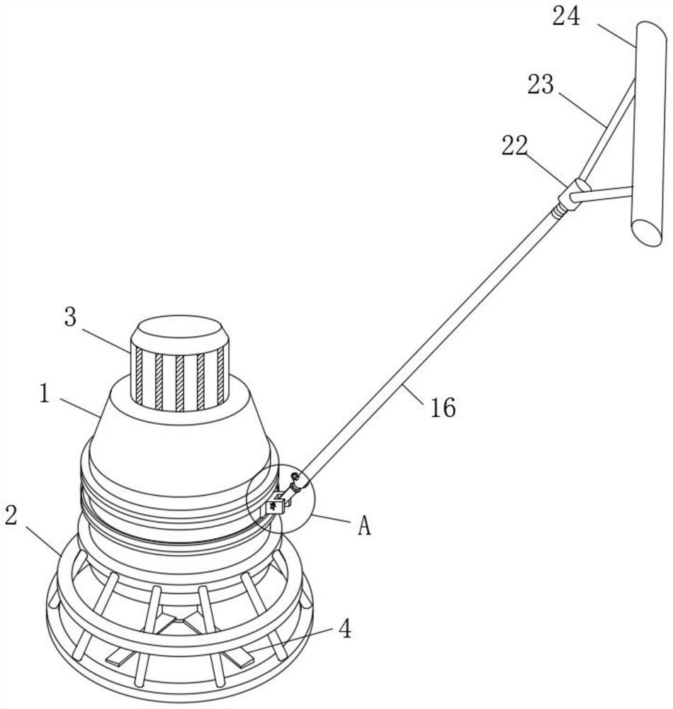 A kind of troweling machine which is convenient to operate in reverse direction