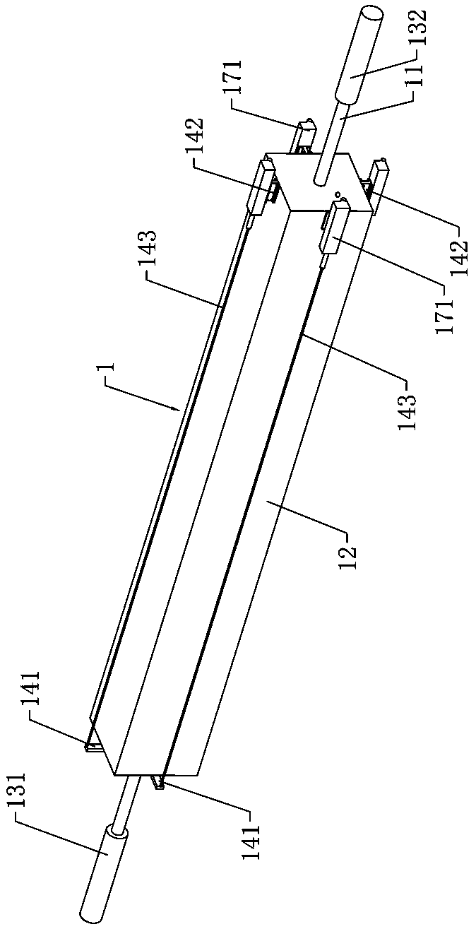 FRP reinforcement concrete component direct tensile test device and use method