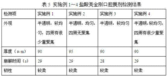 Memantine oral film agent and preparation method thereof