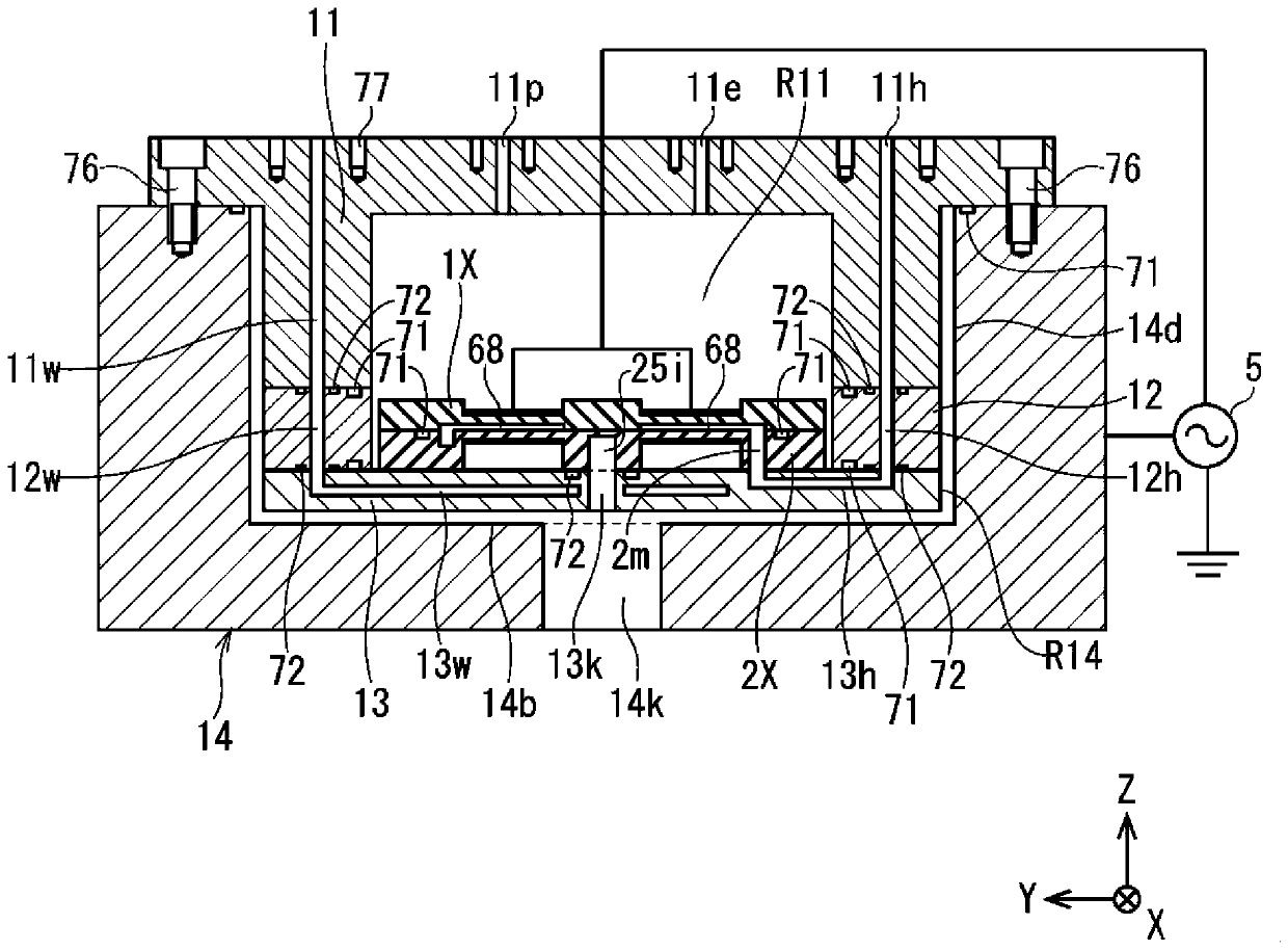 Active gas generation device