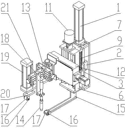 Welding seam tracking device