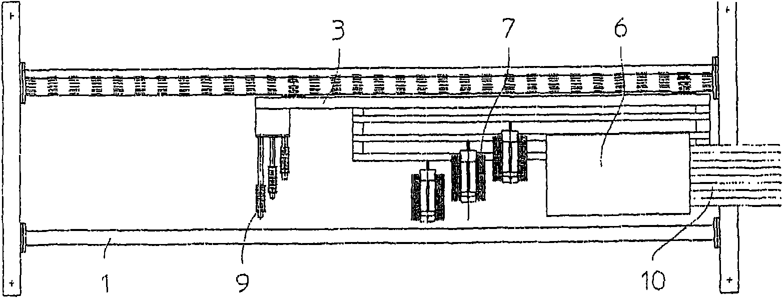 Method and device for creating a unidirectional fibre layer, method for manufacturing a multi-axial layed fabric and a multi-axial machine as well as a method for manufacturing a woven cloth and weavi