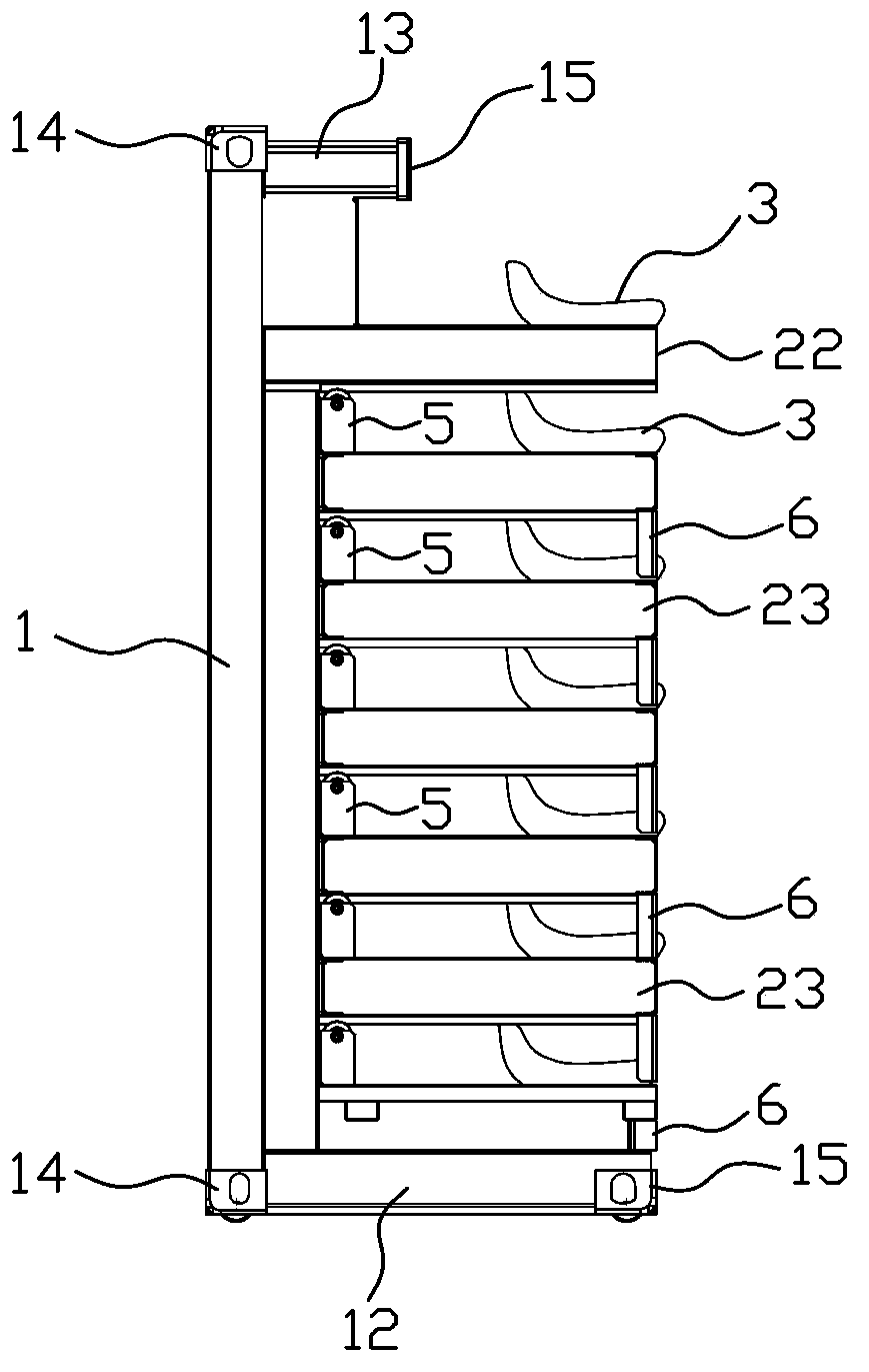 Telescopic modularized grandstand and assembly thereof