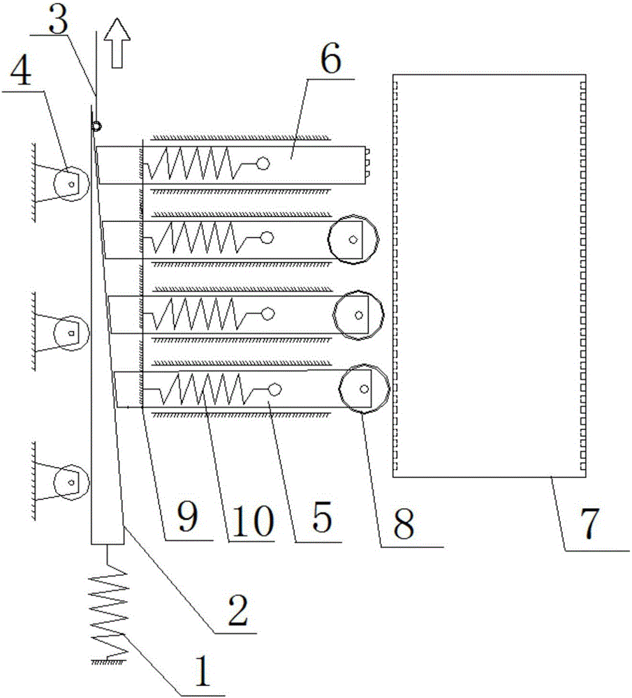 Clockwork energy storage assisting braking device