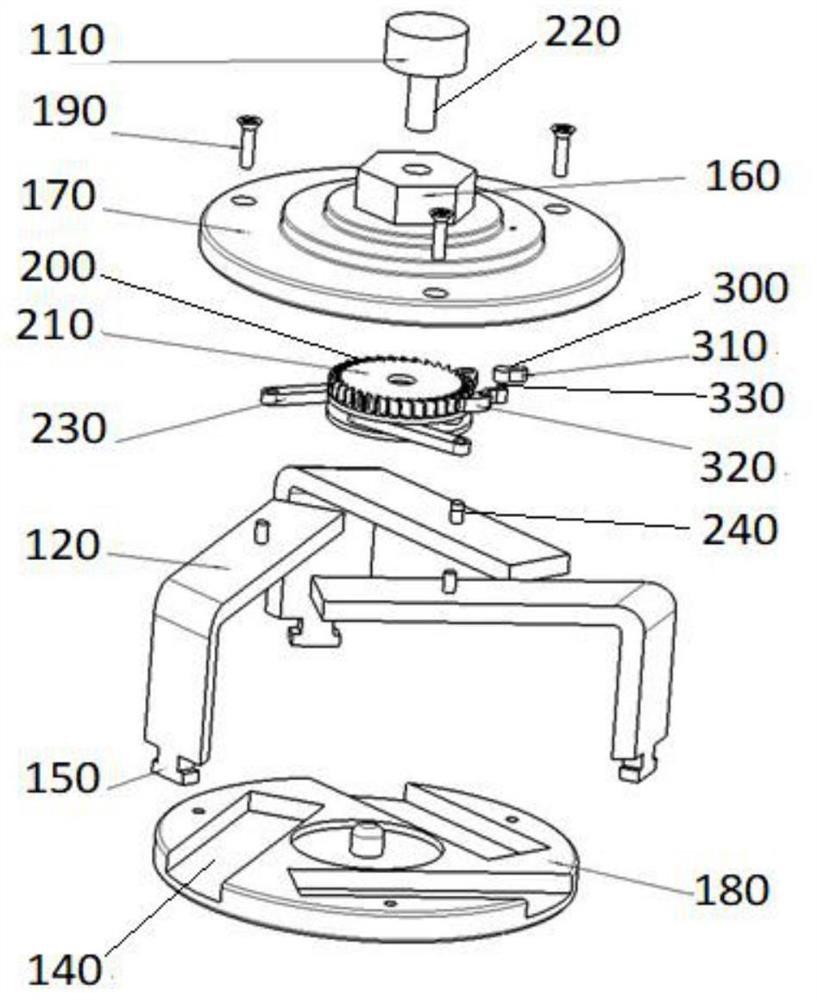 Telescopic disassembling and assembling tool for automobile fuel pump